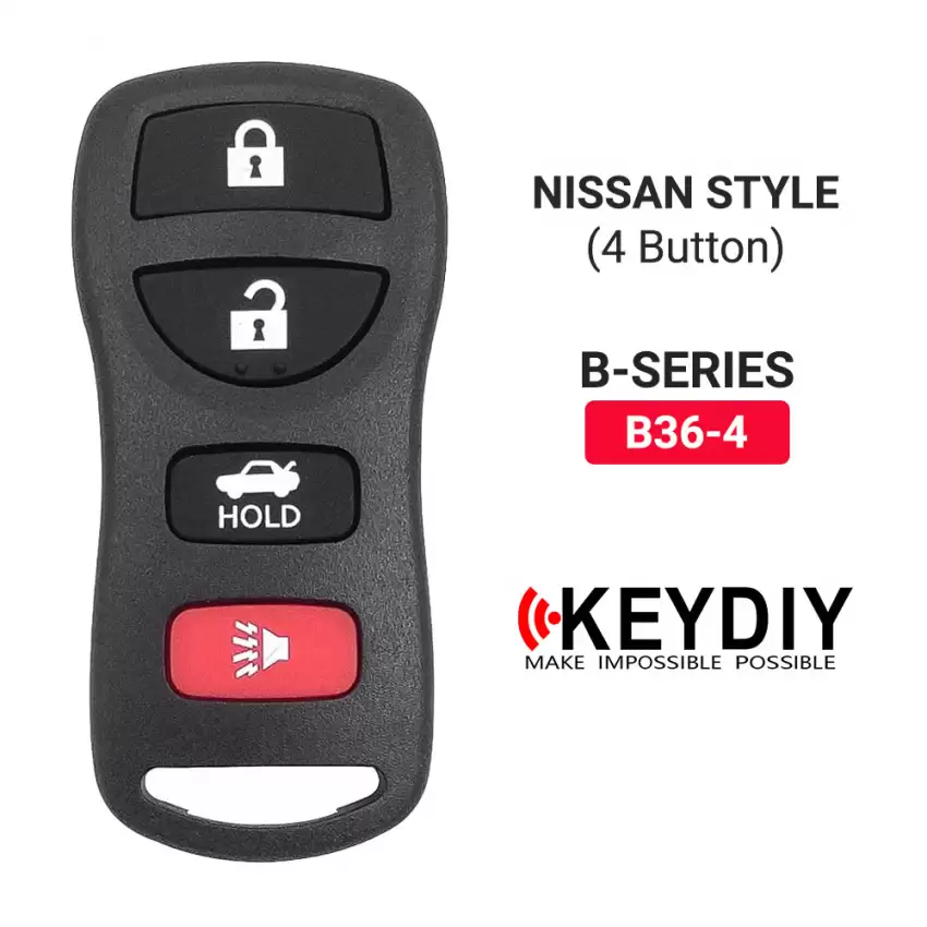 KEYDIY Universal Keyless Remote Key Nissan Style 4 Buttons B36-4 - CR-KDY-B36-4  p-2