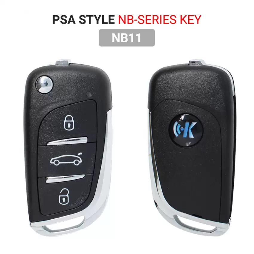 KEYDIY Universal Wireless Flip Remote Key PSA Style 3 Buttons NB11 - CR-KDY-NB11  p-2