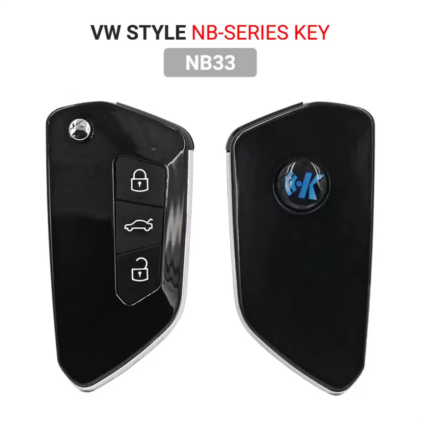 KEYDIY Universal Wireless Flip Remote Key VW Style 3 Buttons NB33 - CR-KDY-NB33  p-2