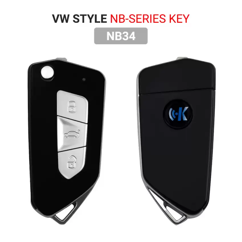 KEYDIY Universal Wireless Flip Remote Key VW Style 3 Buttons NB34 - CR-KDY-NB34  p-3