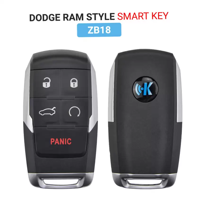 KEYDIY Universal Smart Proximity Remote Key Dodge RAM Style 5 Button ZB18 - CR-KDY-ZB18  p-3