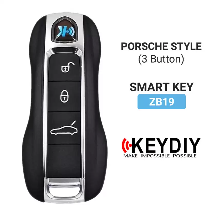 KEYDIY Universal Smart Proximity Remote Key Porsche Style 3 Buttons ZB19 - CR-KDY-ZB19  p-2