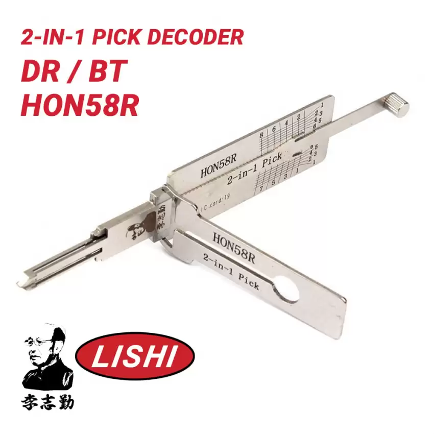 Original Lishi HON58R for Honda Isuzu 2-in-1 Pick Decoder