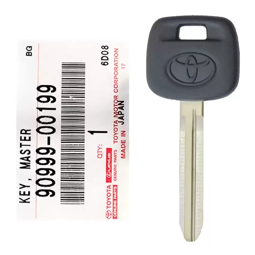 Toyota Mechanical Plastic Head Key 90999-00199