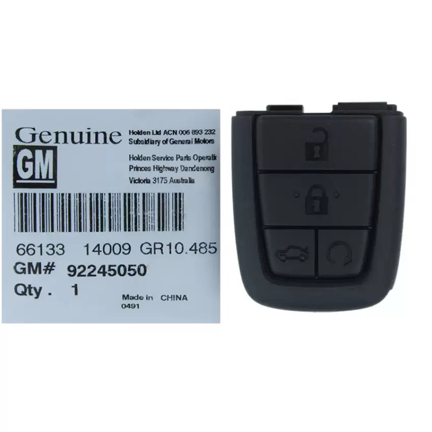 GM Chevrolet Caprice Pontiac G8 Remote Push Button Pad 92245050 