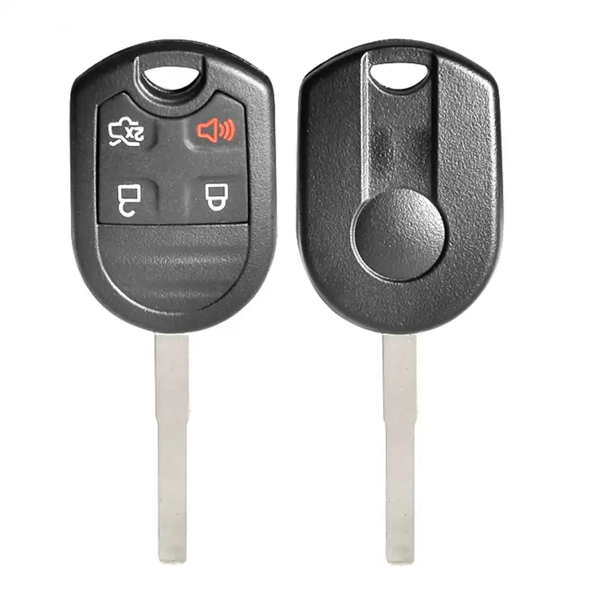 Remote Head Key Shell For Ford 4 Button Slim Blade (Clip-on)