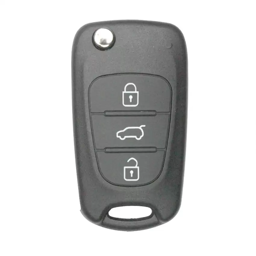 Flip Remote Car Key Shell For KIA HYN14R 3 Button With Trunk