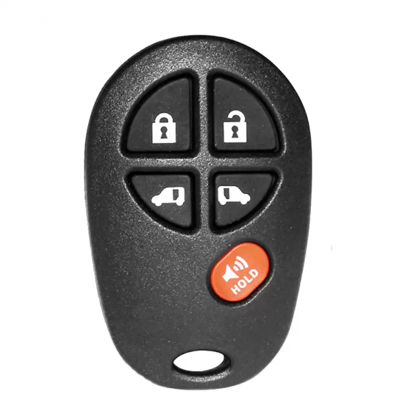 Toyota Keyless Entry Remote Key Shell 5 Button with Sliding Doors