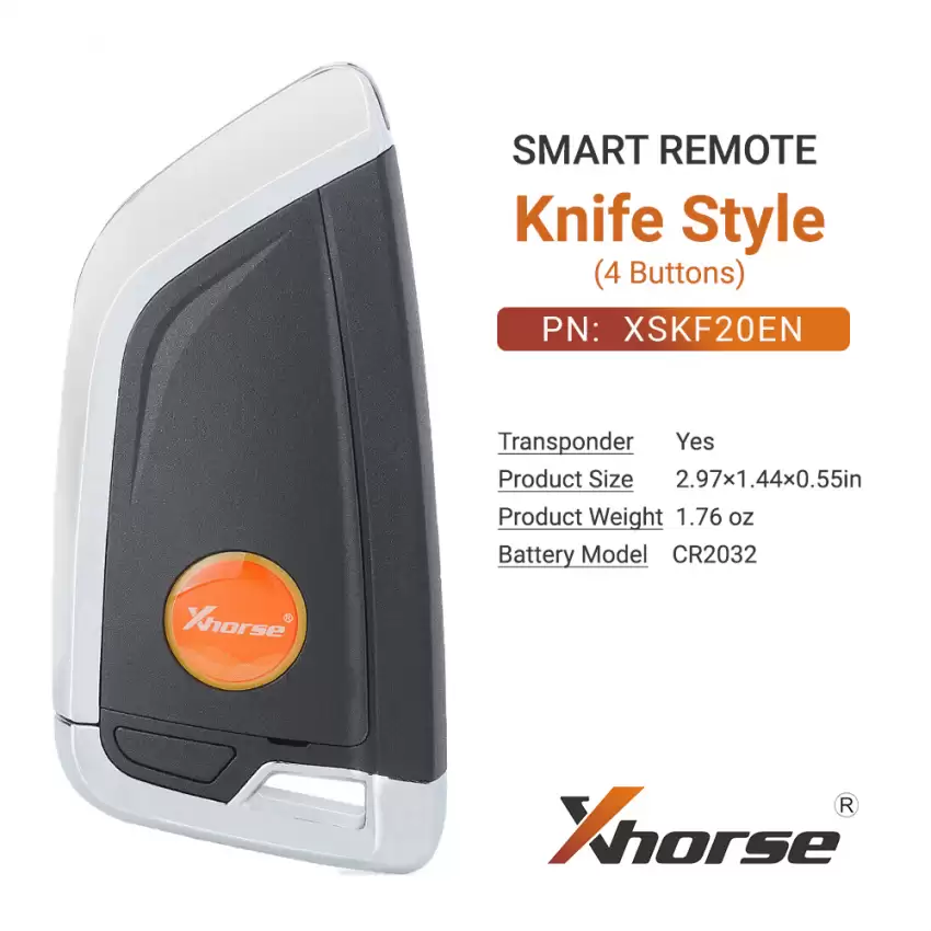 Xhorse Universal Smart Remote Key Knife Style 4 Button XSKF20EN - CR-XHS-XSKF20EN  p-4