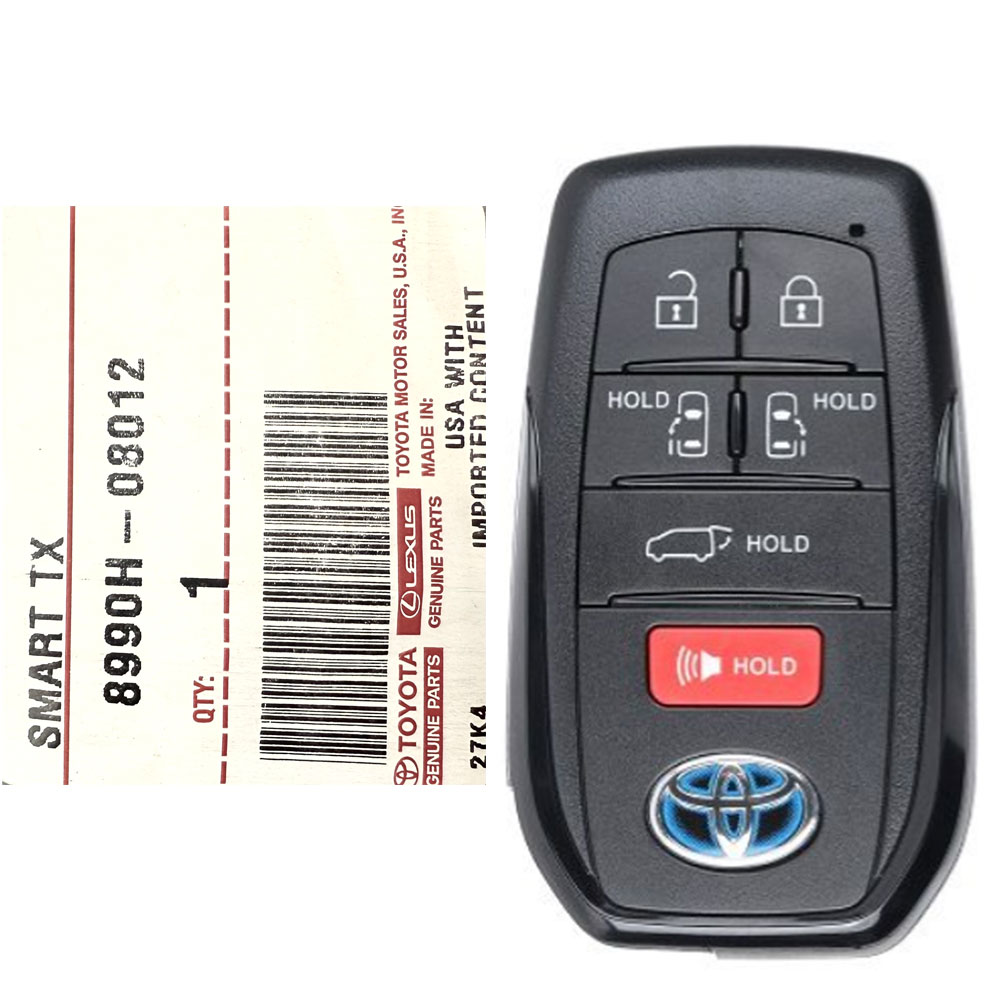 Is the Toyota Sienna 8990H-08012 smart proximity key compatible with and a direct replacement for the earlier 8990H-08010 part number?