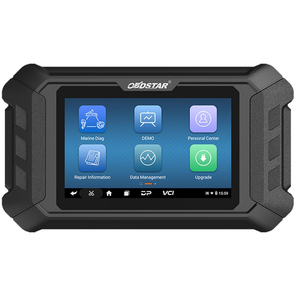When purchased, does the OBDSTAR iScan Mercury Marine Diagnostic Tool come with the three cables listed as accessories?