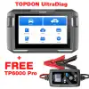 Bundle of TOPDON UltraDiag Diagnostic Scanner and FREE TOPDON TB 6000 Pro Battery Charger, Tester