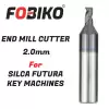 Universal End Mill Cutter 2.0mm 02LM Compatible With SILCA Futura Pro