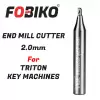 Universal End Mill Cutter TBC2.0 2mm Compatible With Manual Key Machine Triton