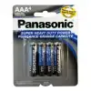 Panasonic Heavy Duty Batteries AAA Card 4 Pieces Each Card