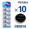 Bundle of 10 CR2016 3 Volt Lithium Coin Cell Battery, 5 Count / Blister card package