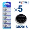 Bundle of 5 CR2016 3 Volt Lithium Coin Cell Battery, 5 Count / Blister card package