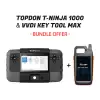 TOPDON T-Ninja 1000 OBD Key Programming Tool - Xhorse VVDI Key Tool Max Remote Programmer Bundle Offer