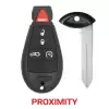 Fobik Proximity Remote Key For Chrysler Dodge IYZ-C01C 5 Buttons