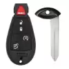 Fobik Remote Key For Jeep Grand Cherokee, Commander IYZ-C01C, M3N5WY783X SUV with Remote Start