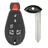 Fobik Remote Key For Chrysler Jeep Dodge VW 6 Button SUV IYZ-C01C, M3N5WY783X