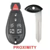 Fobik Proximity Remote Key For Chrysler Dodge VW IYZ-C01C with 7 Buttons