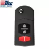 2004-2008 Flip Remote Key for Mazda 6 GP7A-67-5RYB KPU41788 ILCO LookAlike