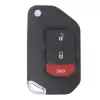 Flip Remote for Jeep OHT1130261 68416782AA 3 Button 4A Chip