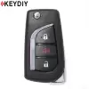 KEYDIY Flip Remote Toyota Style 3 Buttons With Panic B13-2+1