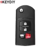 KEYDIY Flip Remote Mazda Style 4 Buttons With Panic B14-3+1