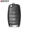 KEYDIY Flip Remote Kia Style 4 Buttons With Panic B19-4