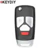 KEYDIY Flip Remote Audi Style 4 Buttons  B27-3+1
