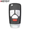 KEYDIY Universal Wireless Flip Remote Key Audi Type 4 Buttons NB27-4