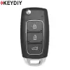 KEYDIY Universal Flip Wireless Remote Key Hyundai Style 3 Buttons NB28