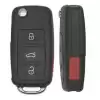 Flip Proximity Remote Key for 2004-2008 Volkswagen Touareg KR55WK45032