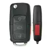 Flip Remote Key for Volkswagen NBG92596263 1K0959753P 4 Button