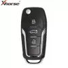 Xhorse Wire Flip Remote Ford Style Condor Unmovable Key Ring 4 Buttons XKFO01EN