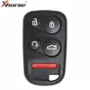 Xhorse Wire Remote Honda Style 5 Buttons Separate With Remote Start, Trunk Button XKHO03EN
