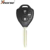 Xhorse Wire Remote Flat Left Triangle Toyota Style 3 Buttons XKTO03EN