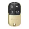 Xhorse Wire Remote Shell Style Separate Golden 4 Buttons XKXH02EN