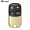 Xhorse Wire Remote Shell Style Separate Golden 4 Buttons XKXH02EN