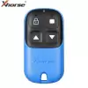 Xhorse Universal Wired Remote Key Garage Door 4 Buttons Blue Color XKXH04EN