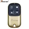 Xhorse Universal Wired Remote Key Garage Door 4 Buttons Golden Color XKXH05EN
