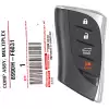 2022-2023 Lexus LX NX Smart Remote Key 8990H-F6031 HYQ14FLC 4 Button