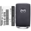 2020-2021 Mazda CX-5 CX-9 Smart Remote Key TAYB-67-5DYB WAZSKE13D03
