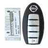 2017-2018 Nissan Rogue Smart Keyless Remote Key 5 Button 285E3-6FL7B KR5S180144106