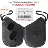 LEXUS OEM Black Smart Key Fob Remote Cover Leather Gloves PT420-00161-L1 (Pack of 2)
