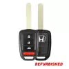 2016 Honda Accord Keyless Remote Head Key 4 Button 35118-T2A-A60 MLBHLIK6-1TA