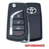2018-2022 Toyota Camry Corolla Flip Remote Key 89070-33E91 89070-33E90 HYQ12BFB Refurbished (Garde B)