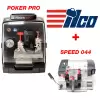 Bundle of ILCO SILCA Poker Pro Automatic Key Cutting Machine and Speed 044 Semi Automatic Key Machine Duplicator